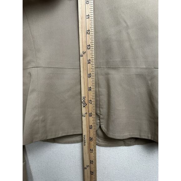 ANN TAYLOR LOFT Tan Blazer Sz 2 XS Career Office Classic Professional Preppy - Picture 15 of 16